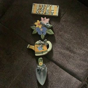 Wooden door decoration